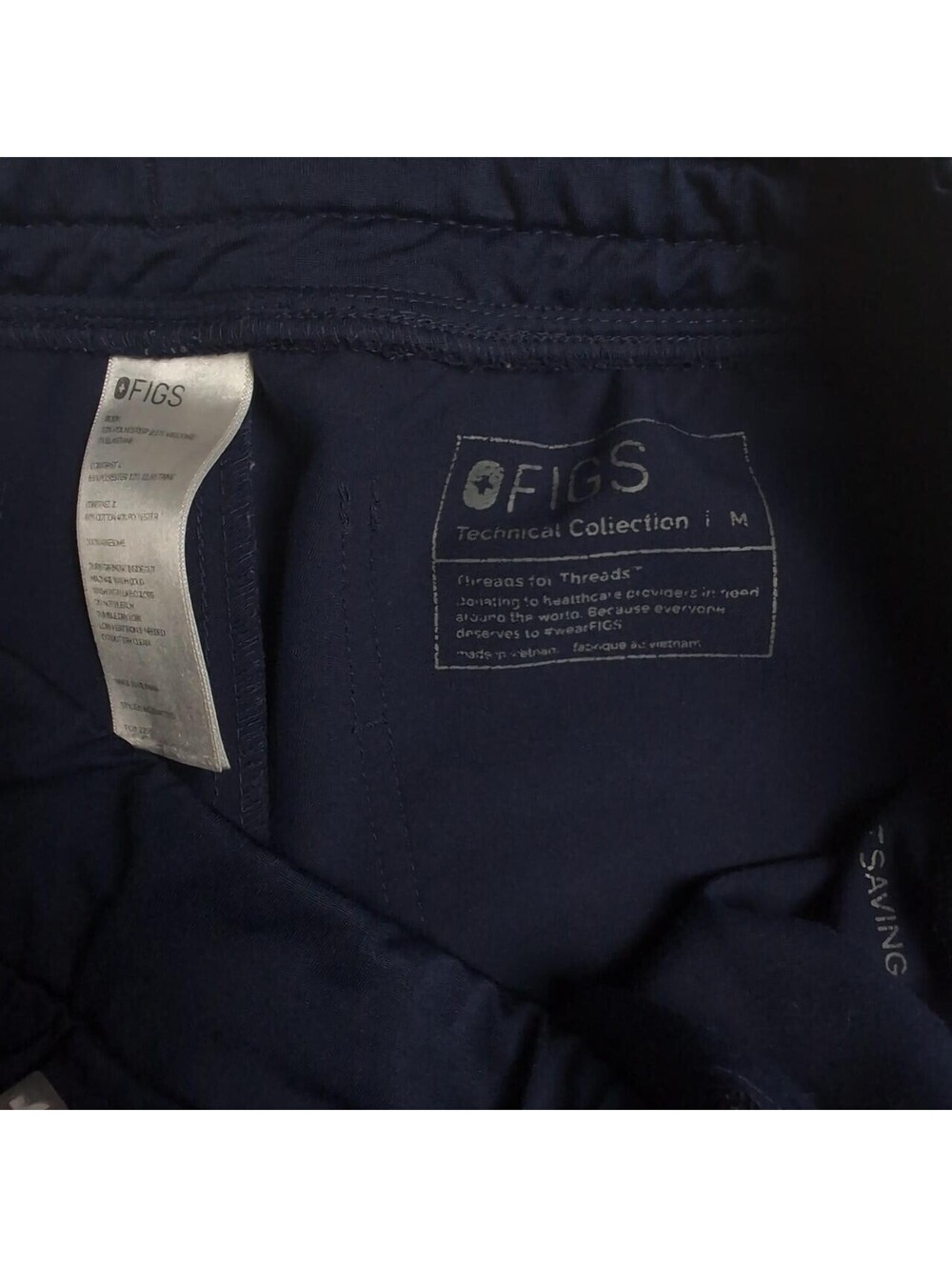 Figs Scrub Set Women's - Catarina Top S, Zamora Joggers M - Navy - Picture 7 of 7